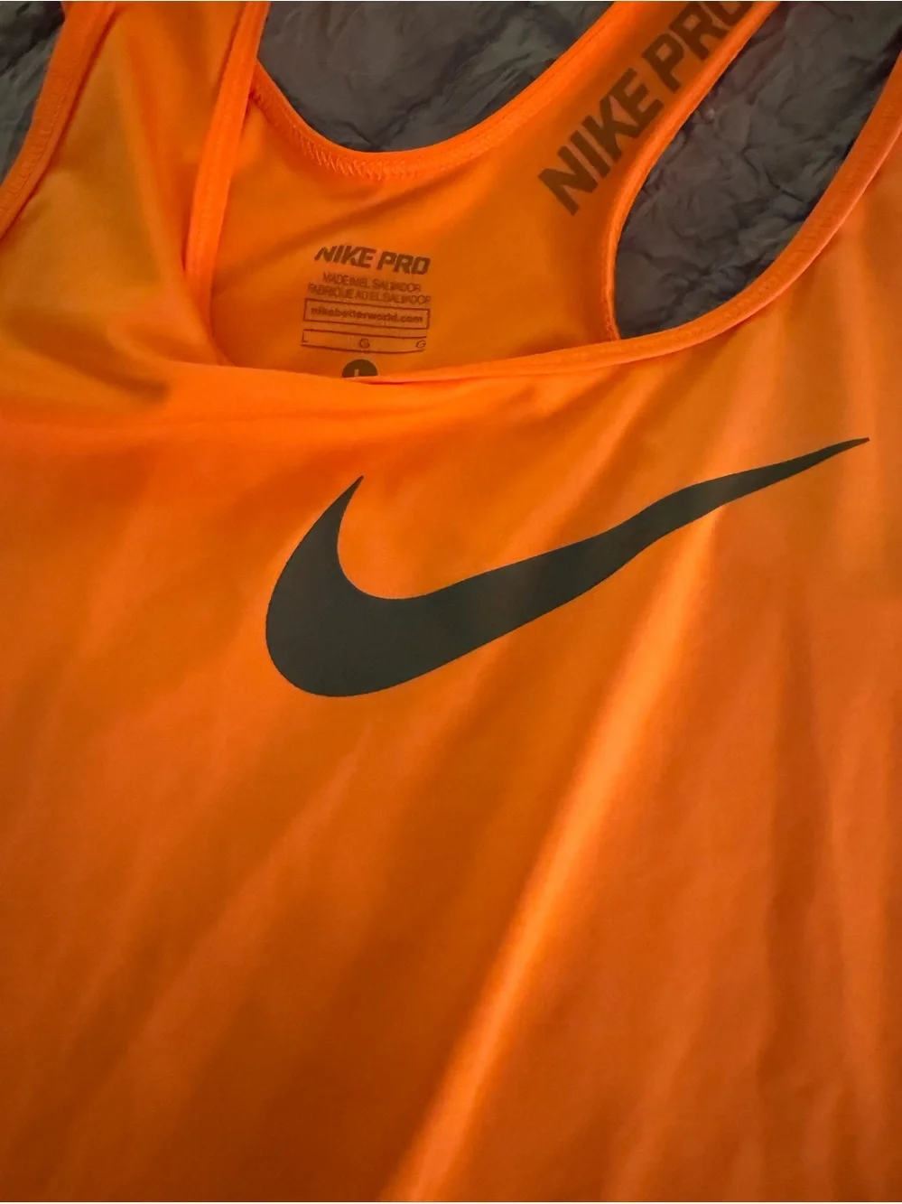 Nike Pro Orange Dri-Fit Tank Top. Women’s size large